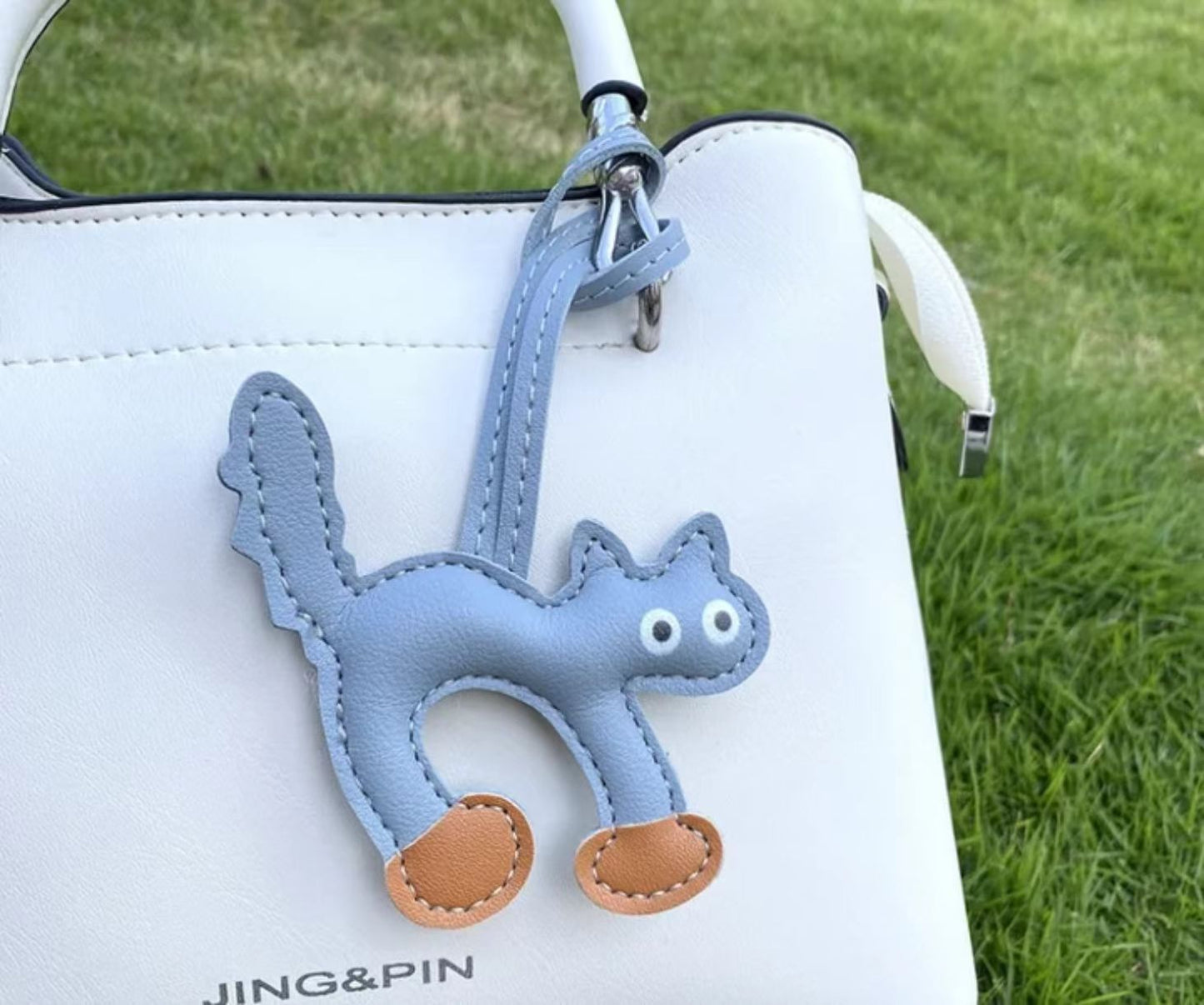 Cat Bag Charm in Blue