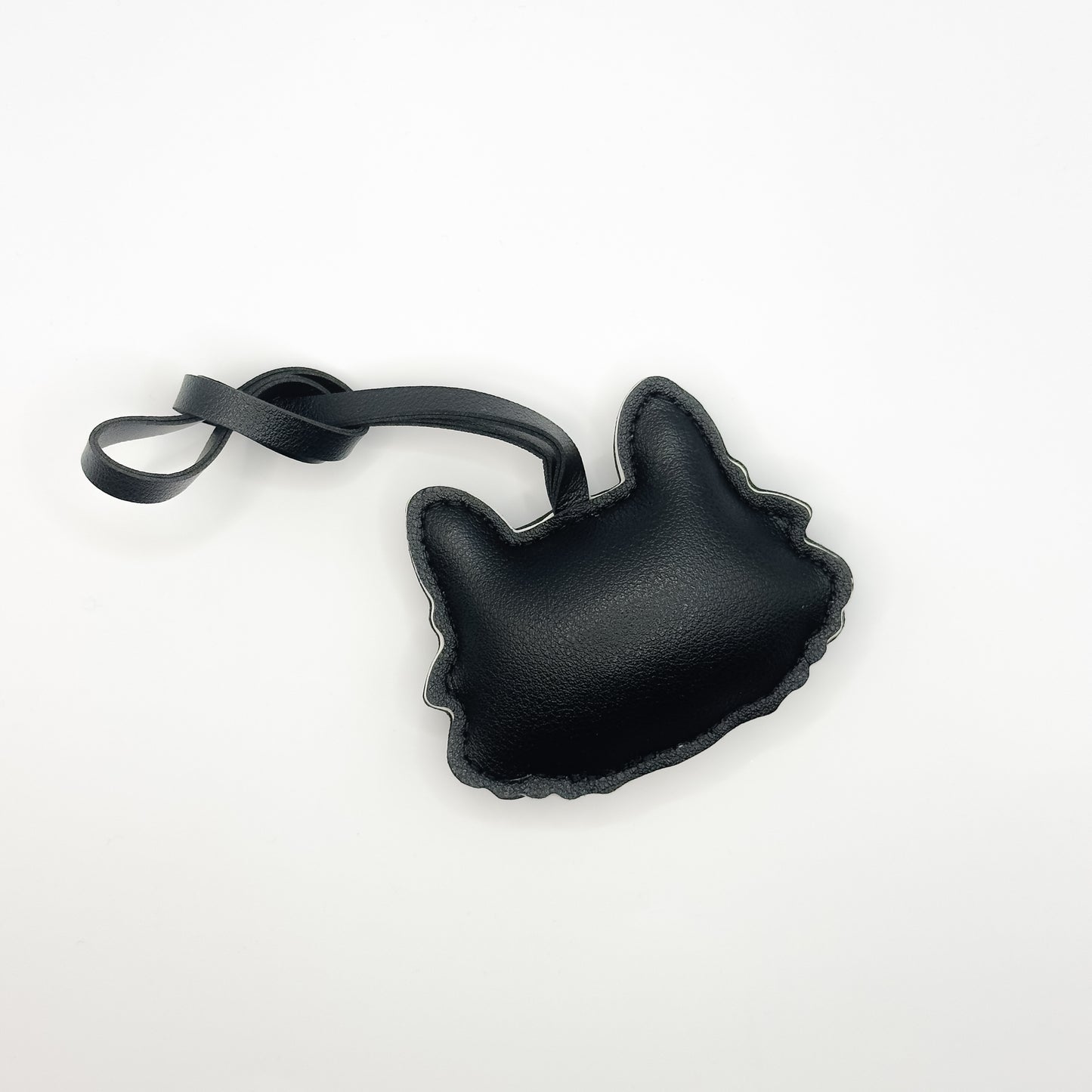 Cat Face Bag Charm in Black