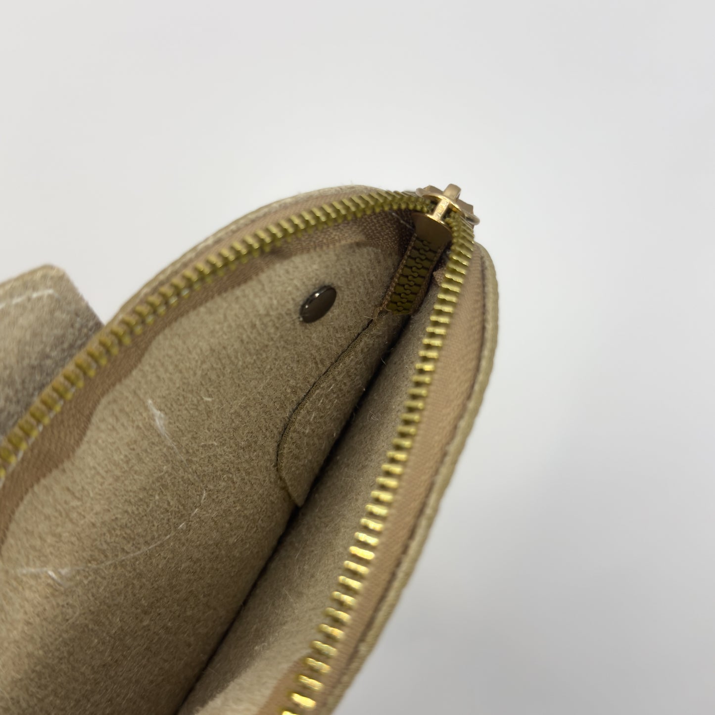 Elephant Zip Pouch in Taupe