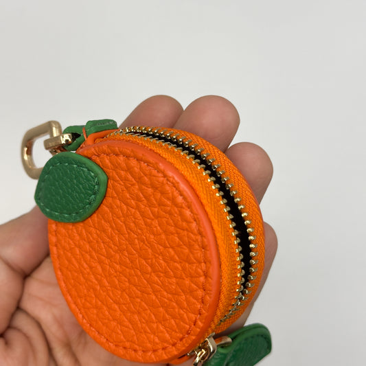 Orange Fruit Bag Charm Coin Purse