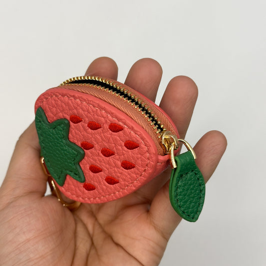 Strawberry Fruit Bag Charm Coin Purse