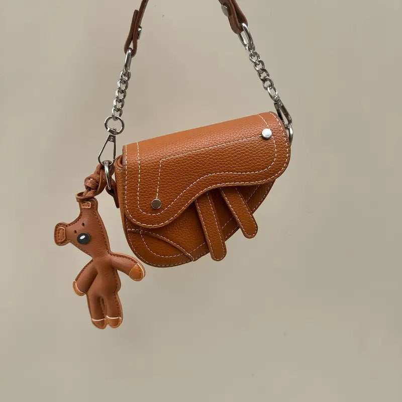 Bear Bag Charm in Black