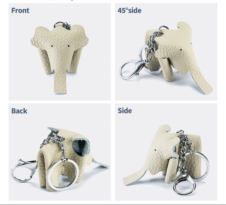 Green Baby Elephant Keyring