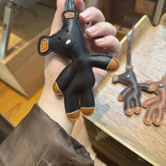 Bear Bag Charm in Black