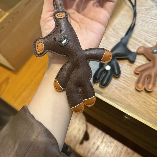 Bear Bag Charm in Coffee