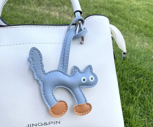 Cat Bag Charm in Blue