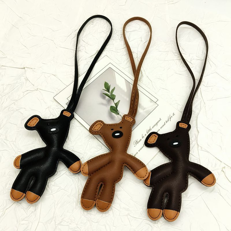 Bear Bag Charm in Black