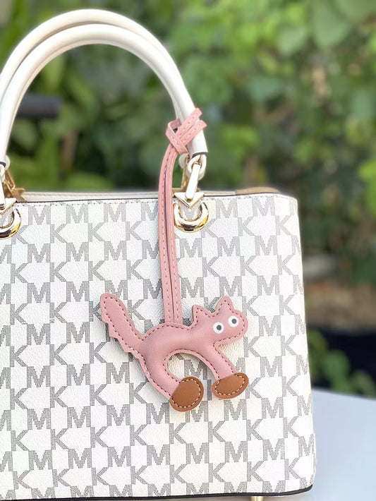 Cat Bag Charm in Pink