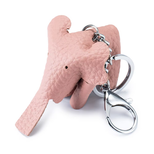 Pink Baby Elephant Keyring