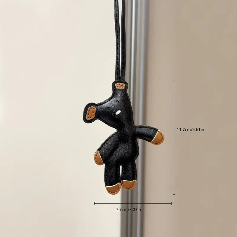 Bear Bag Charm in Black
