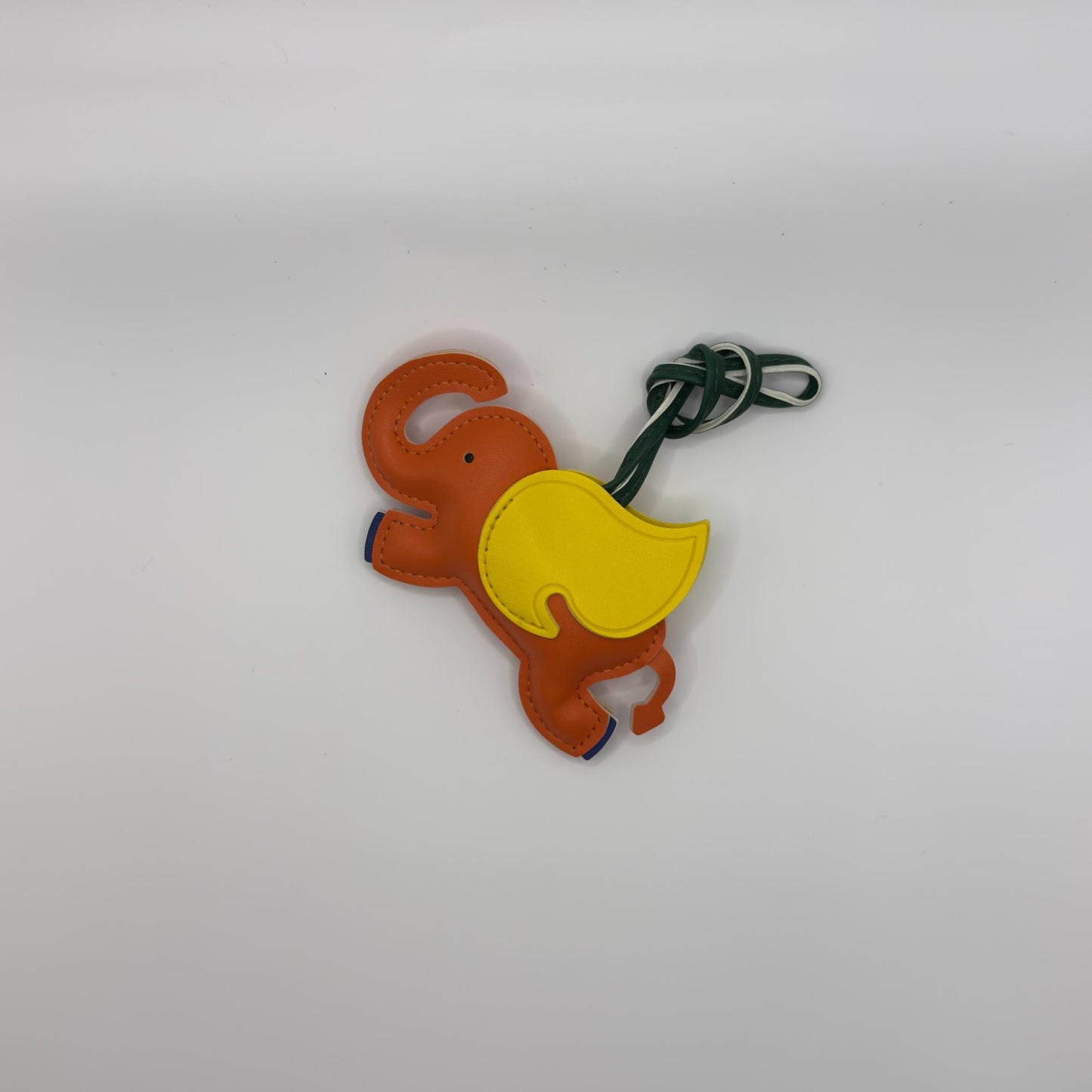 Flying Elephant Charm in Orange