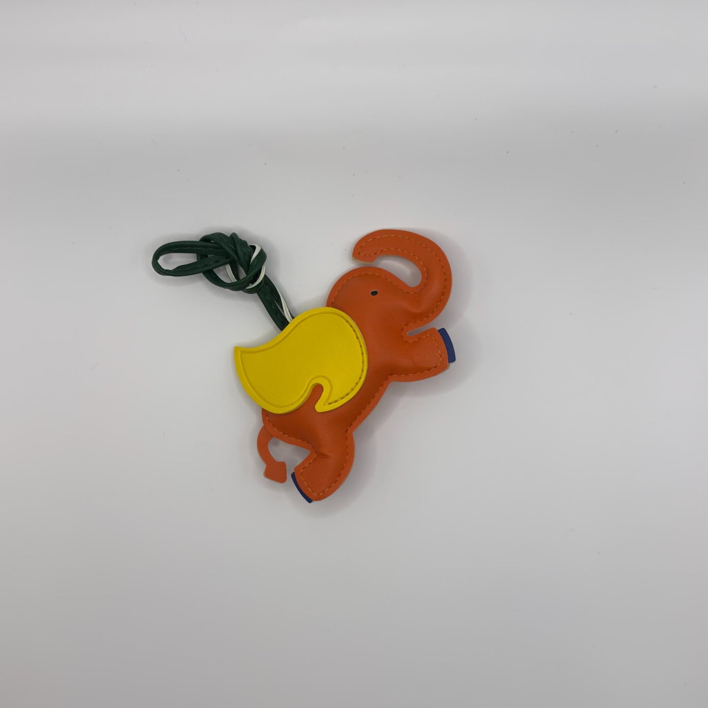Flying Elephant Charm in Orange
