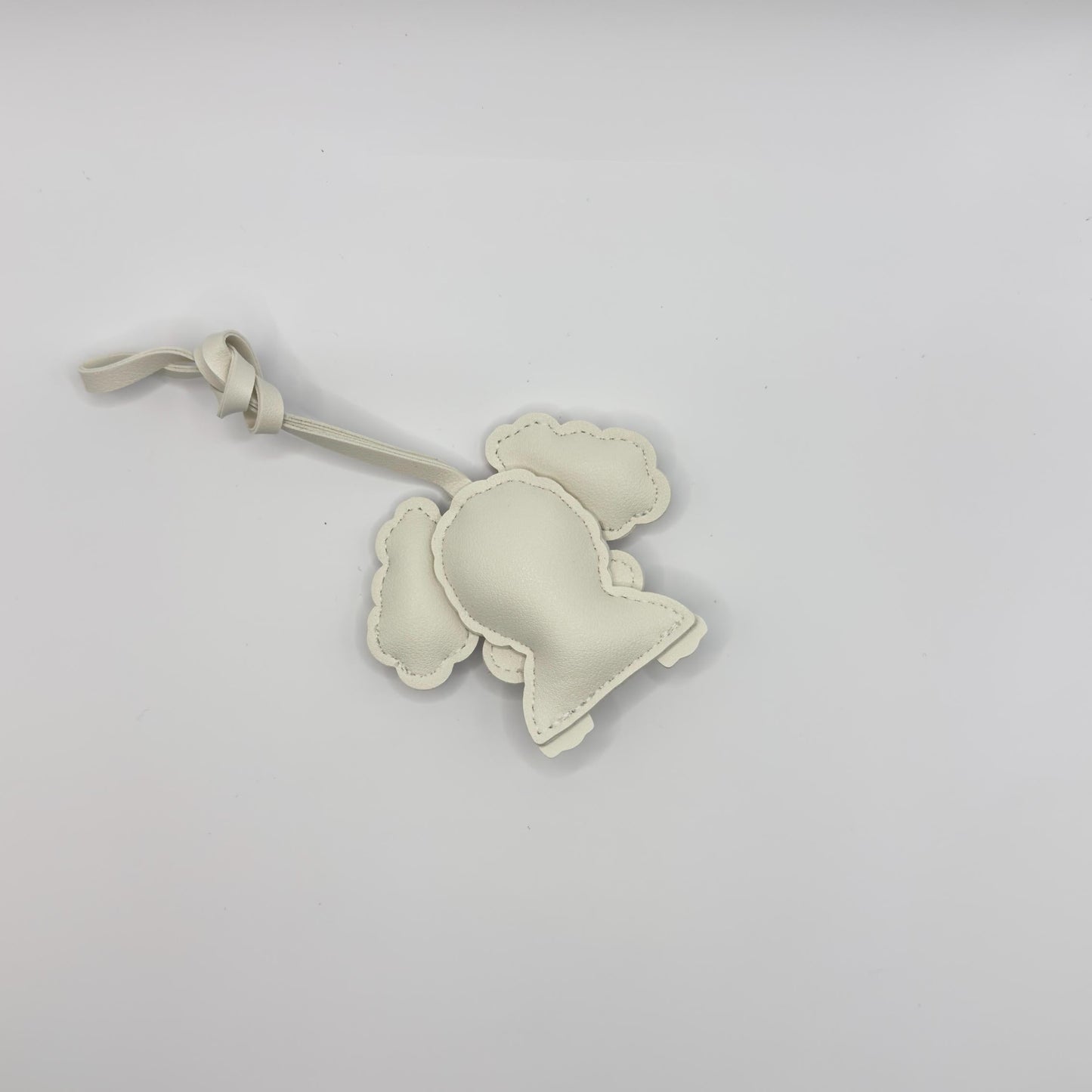 Poodle Charm in White