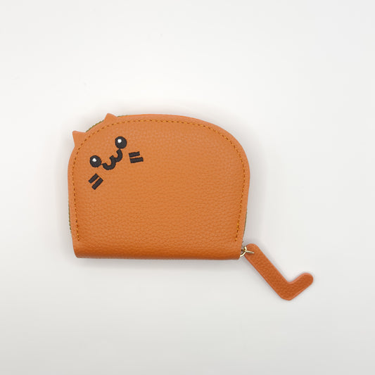 Cat Accordion Wallet in Orange