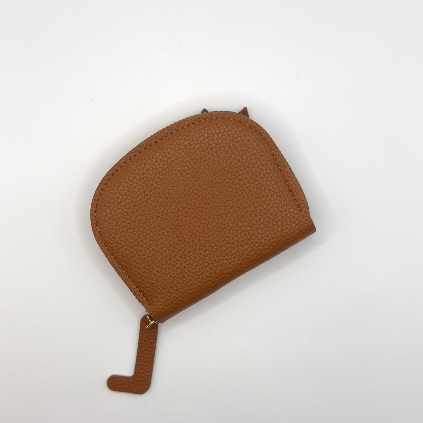 Cat Accordion Wallet in Tan Brown