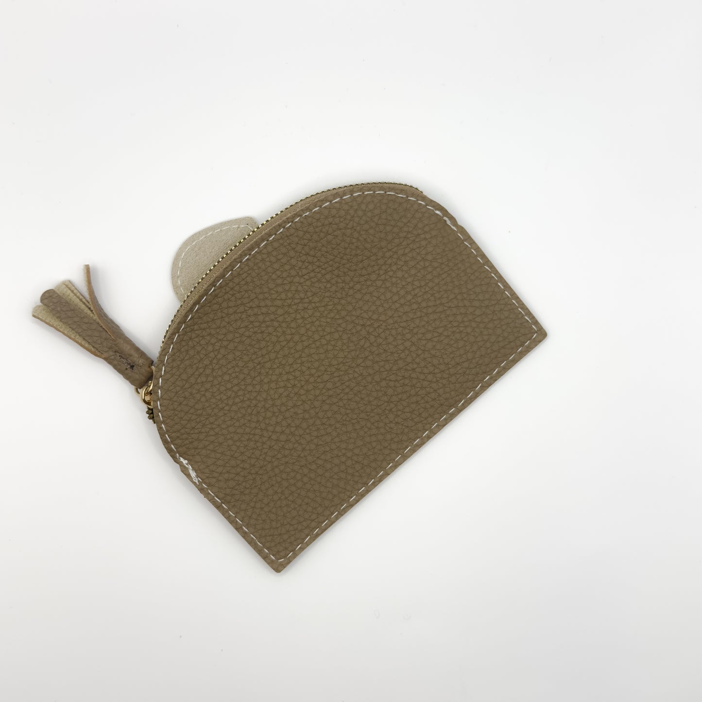 Elephant Zip Pouch in Taupe