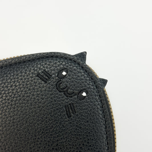 Cat Accordion Wallet in Black