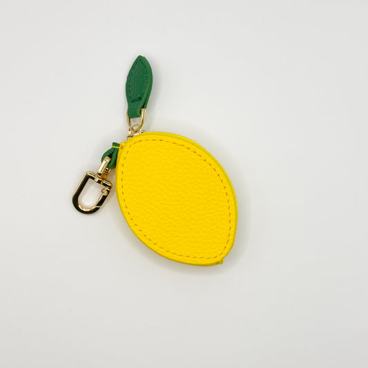 Lemon Fruit Bag Charm Coin Purse