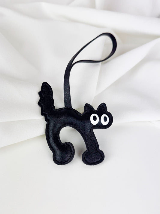 Cat Bag Charm in Black