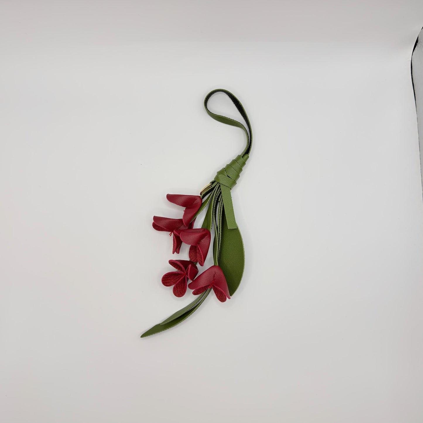 Bluebell Flower Bag Charm – Vegan Leather