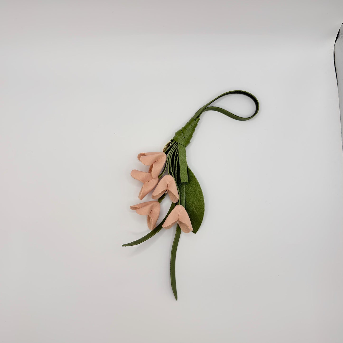 Bluebell Flower Bag Charm – Vegan Leather