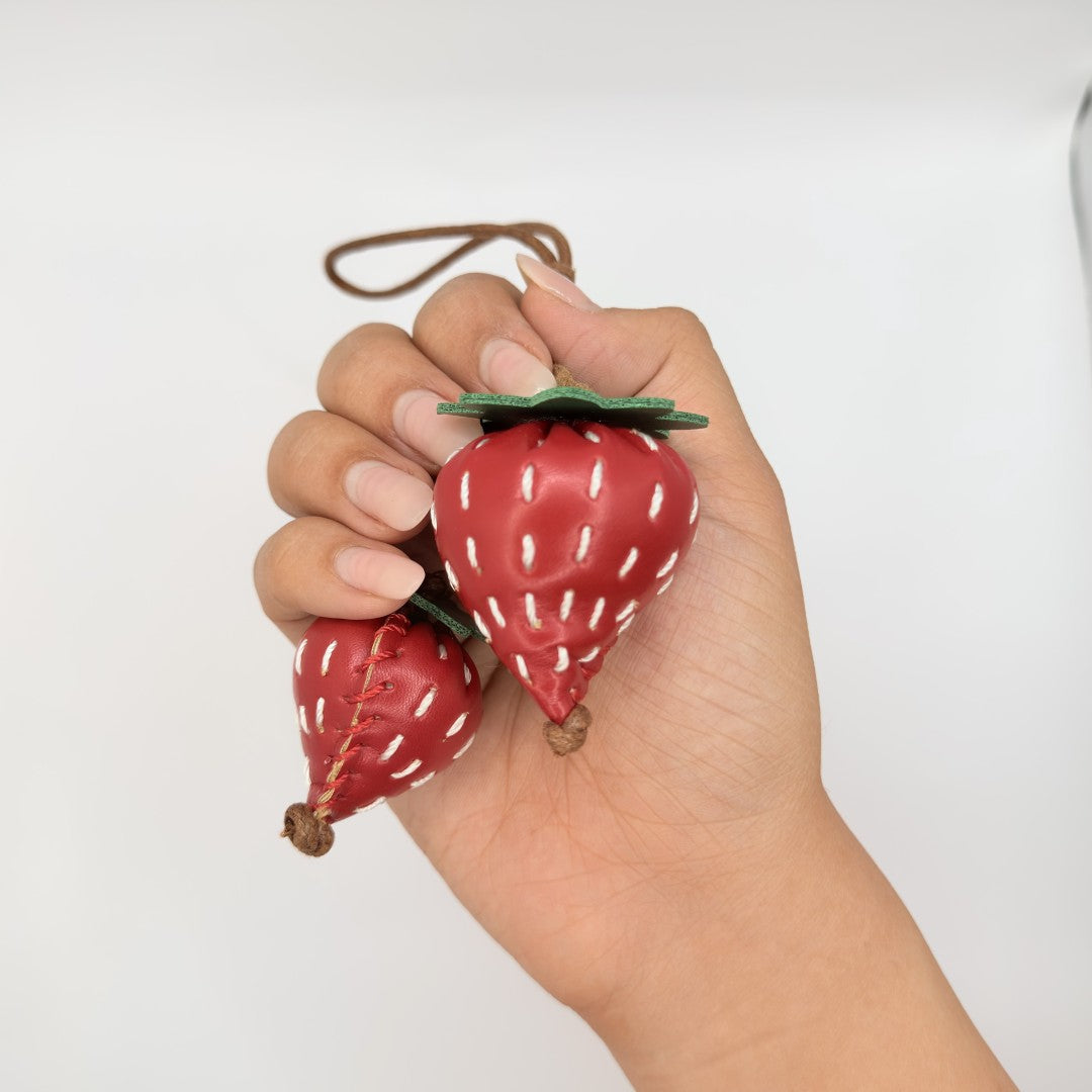 Strawberry Duo Bag Charm