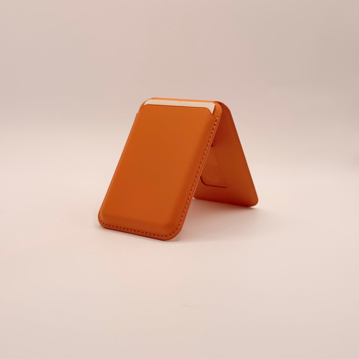 Lavendar MagSafe Card Holder & Phone Stand – Vegan Leather