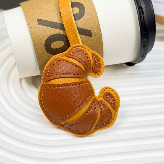 Tan Croissant Bag Charm